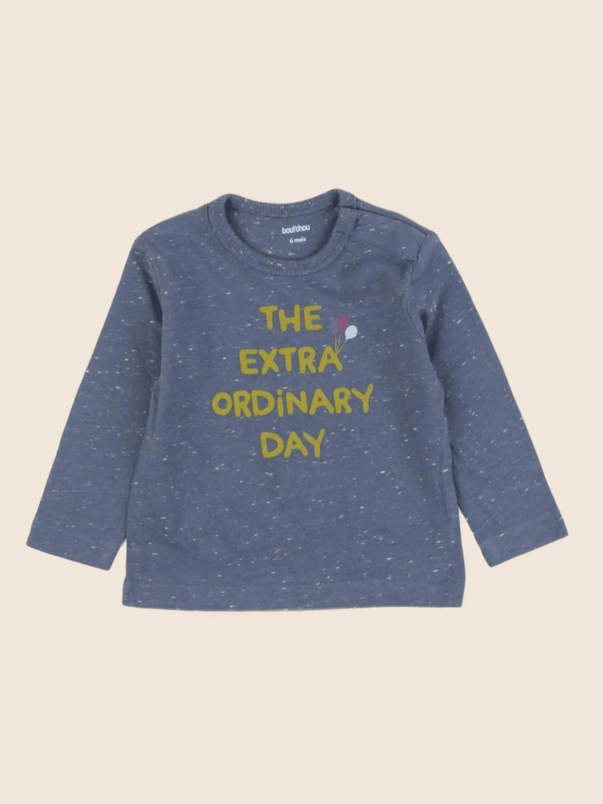 Boutchou - tee-shirt bleu - 6 mois