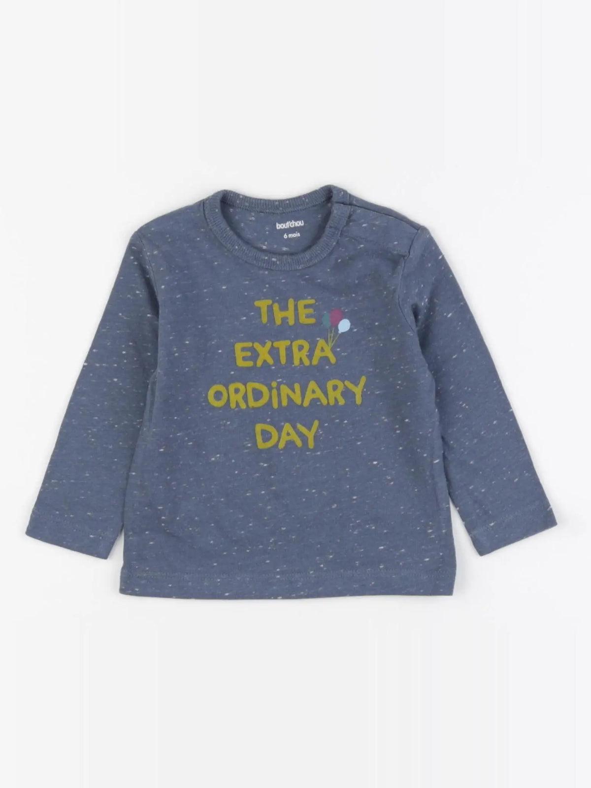 Boutchou - tee-shirt bleu - 6 mois