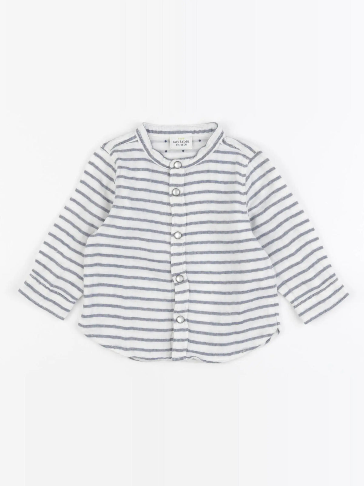 Tape à l'oeil - chemise blanc, bleu - 6 mois