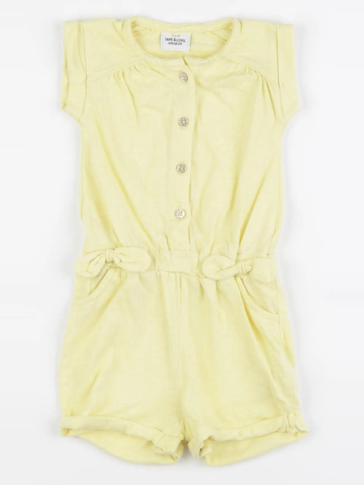 Tape à l'oeil - combinaison jaune - 6 mois