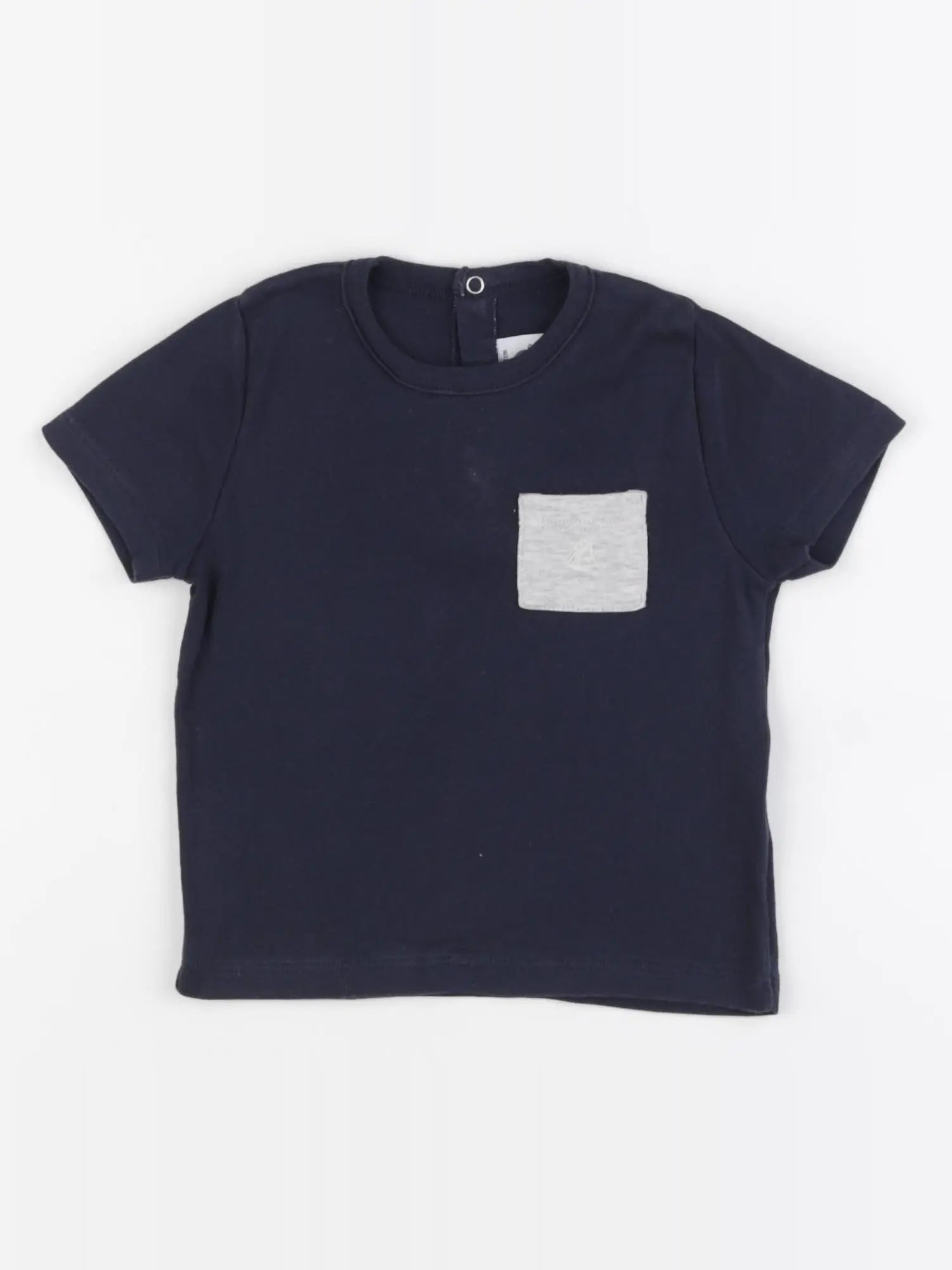 Petit Bateau - tee-shirt bleu - 18 mois