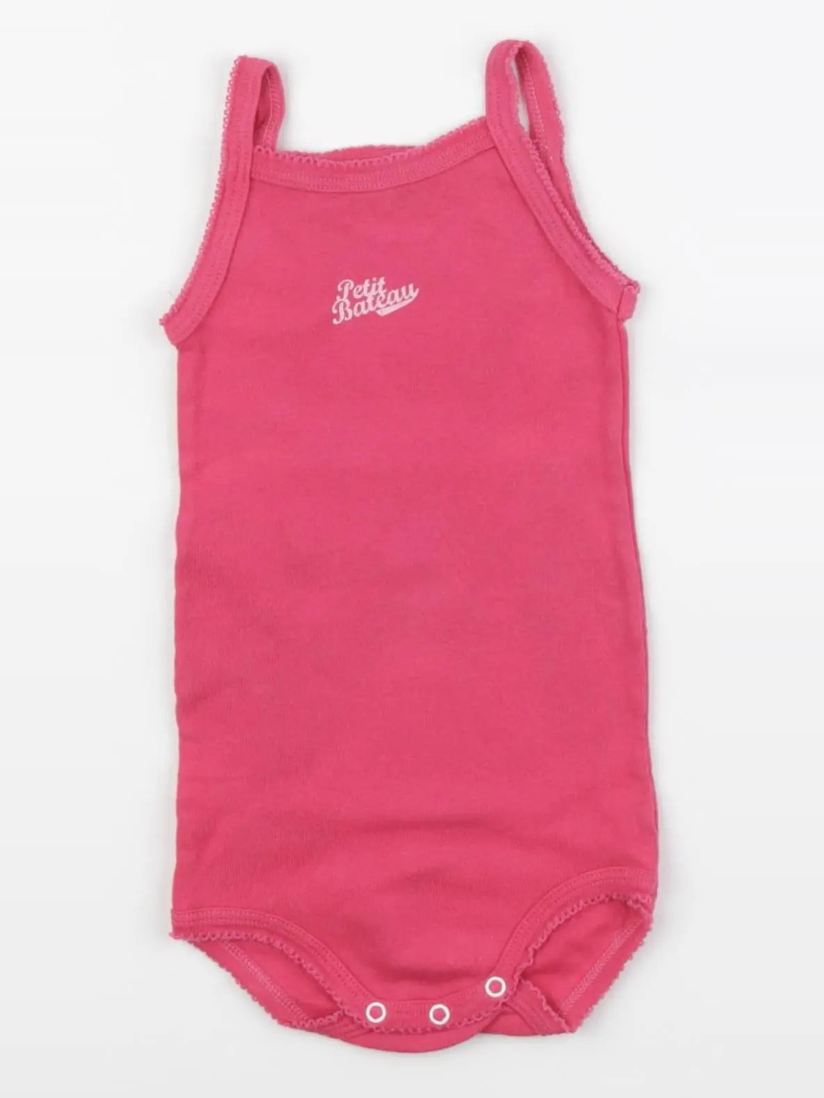 Petit Bateau - body rose - 12 mois