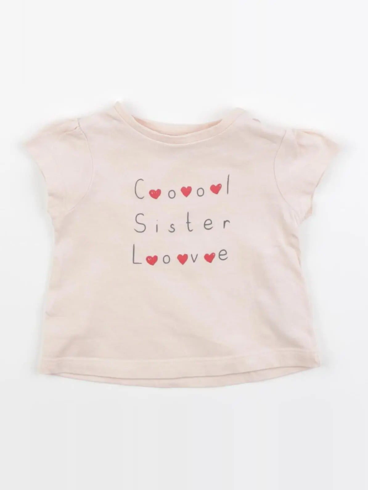 Vertbaudet - tee-shirt rose - 3 mois