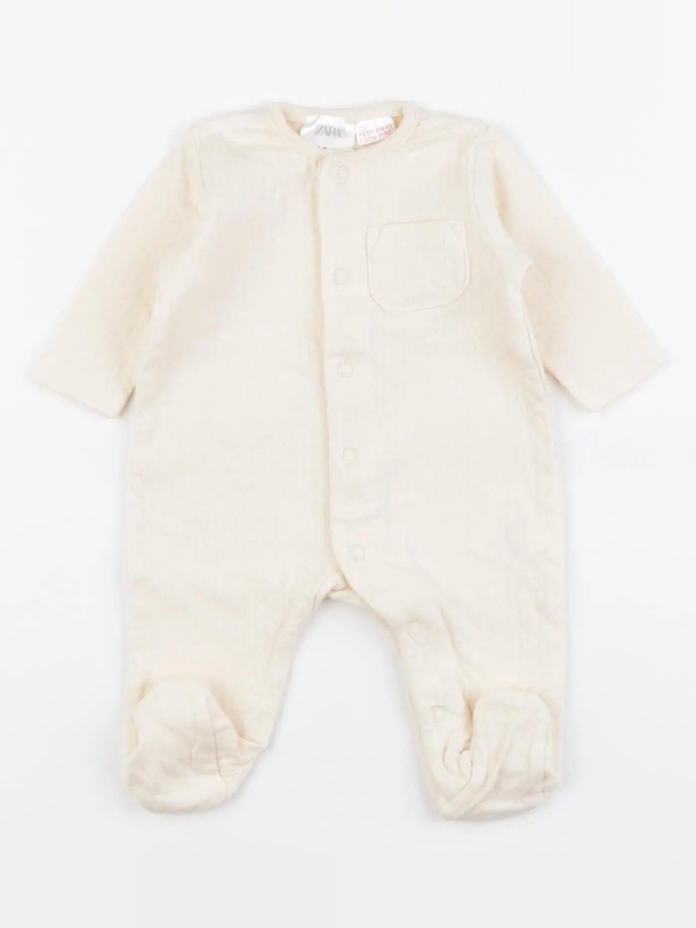 Zara - pyjama coton beige - Prématuré