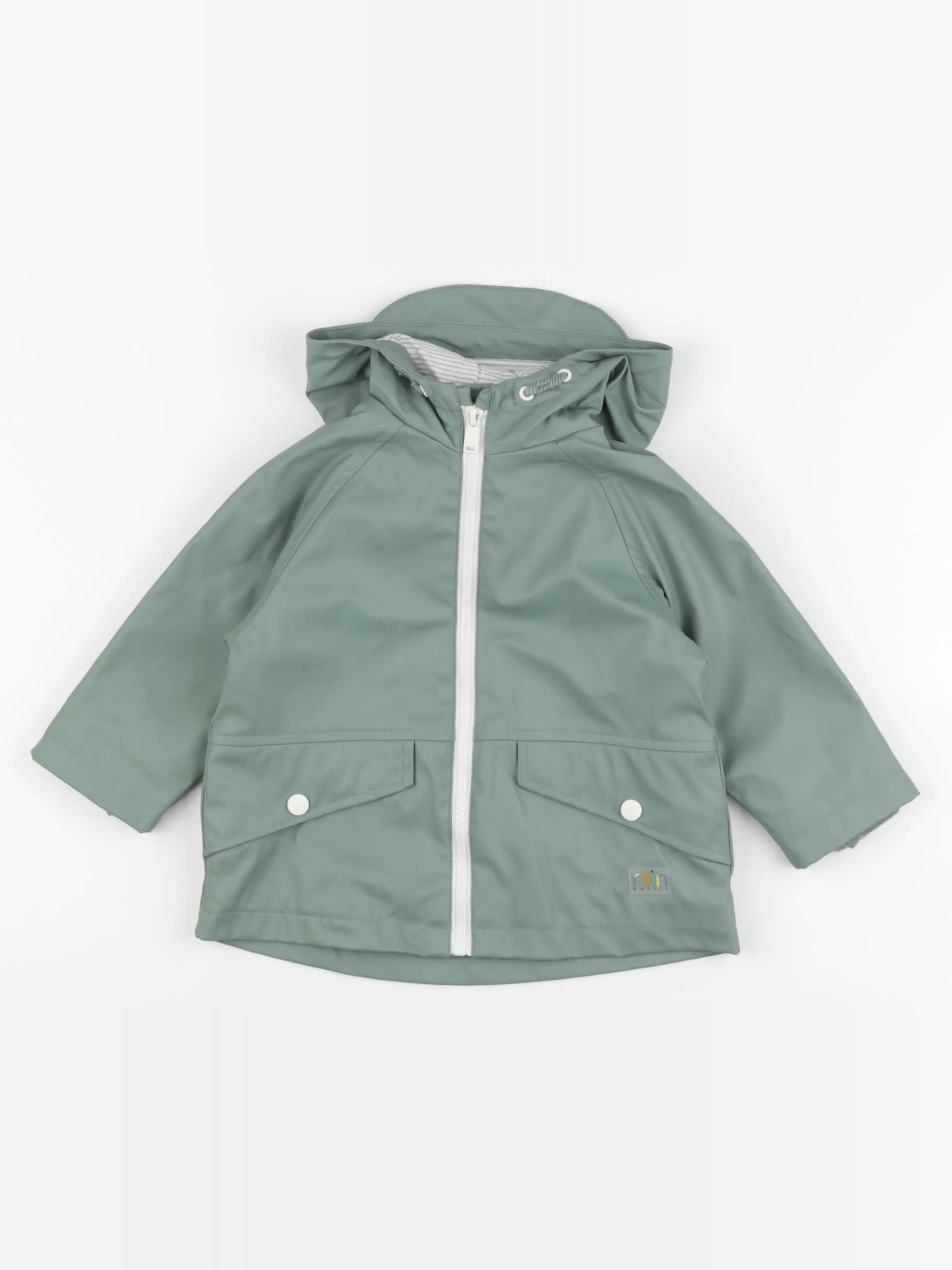 Zara - imperméable vert - 9/12 mois