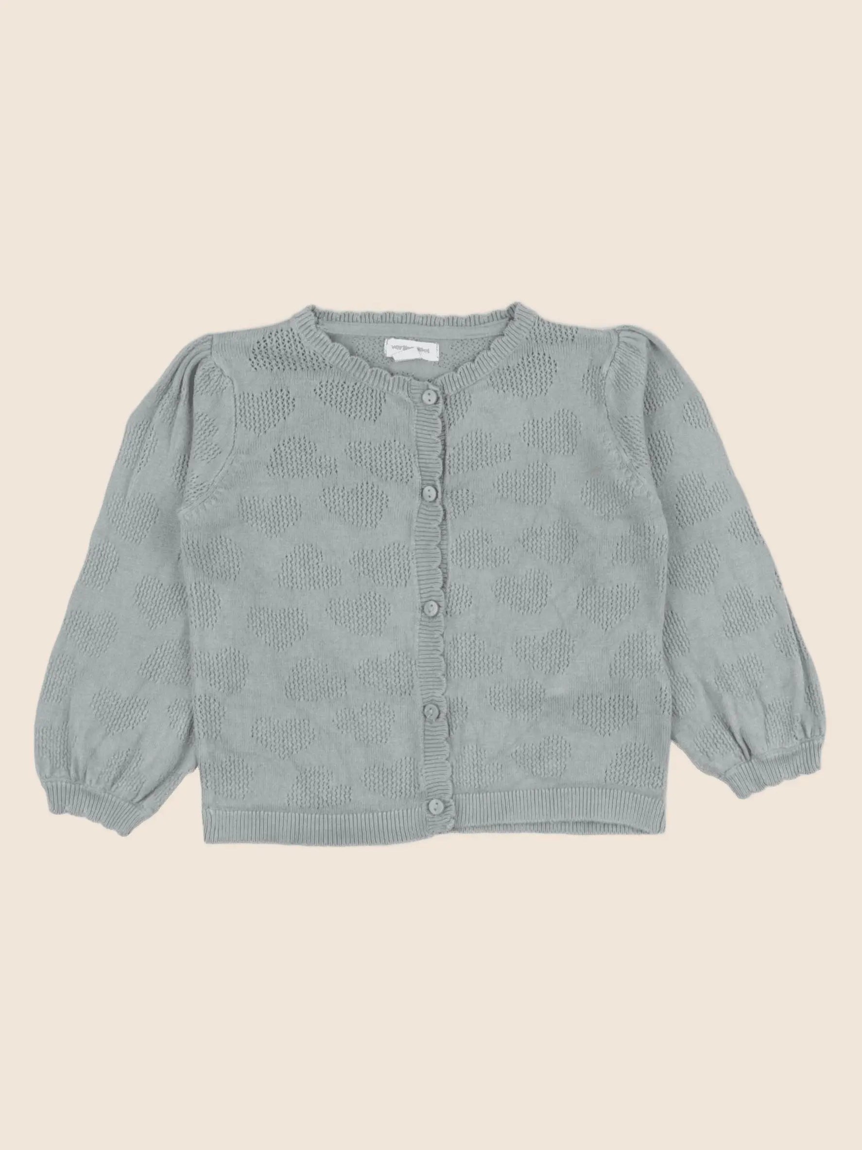 Vertbaudet - gilet vert - 12 mois