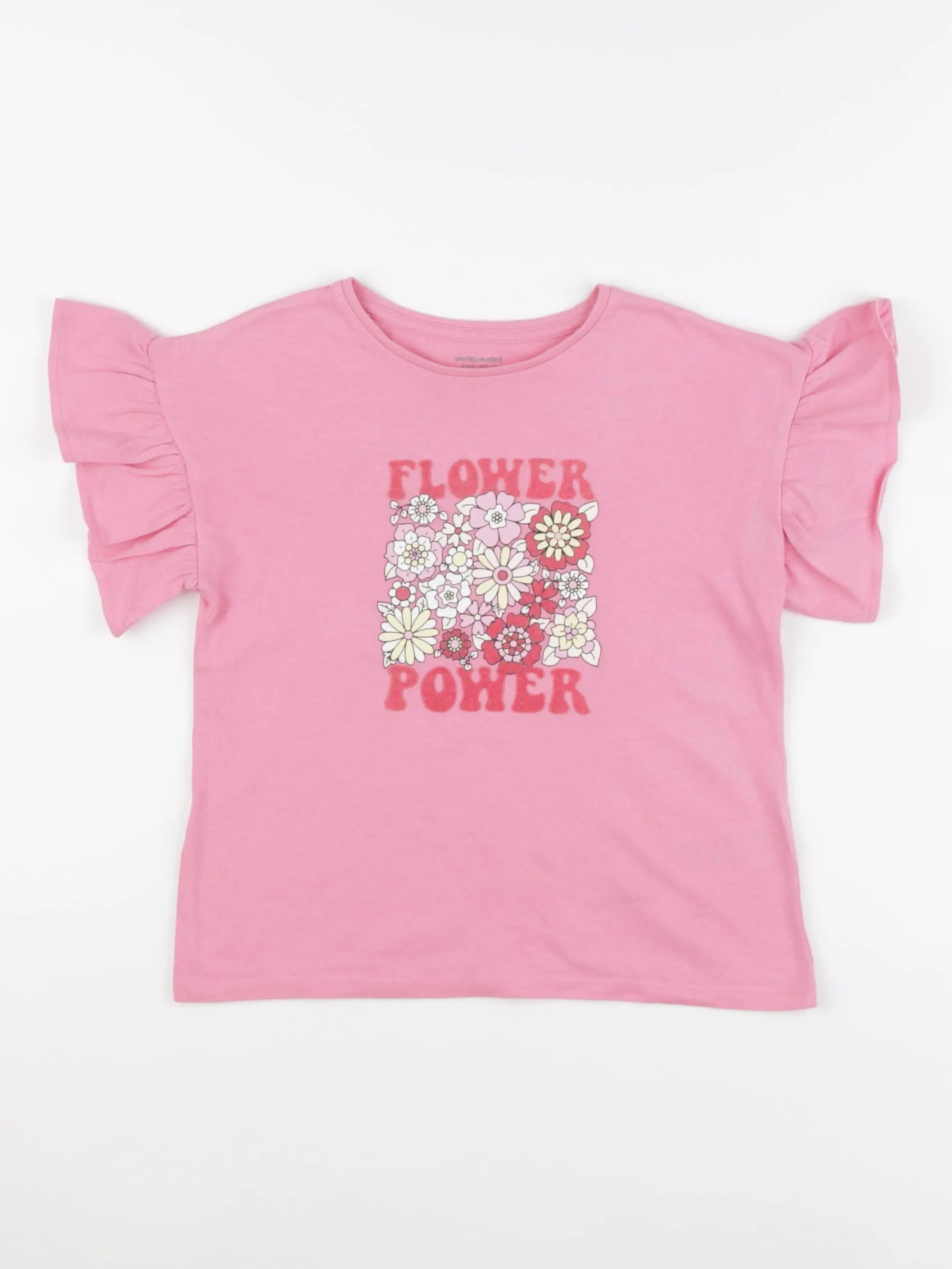 Vertbaudet - tee-shirt rose - 8 ans