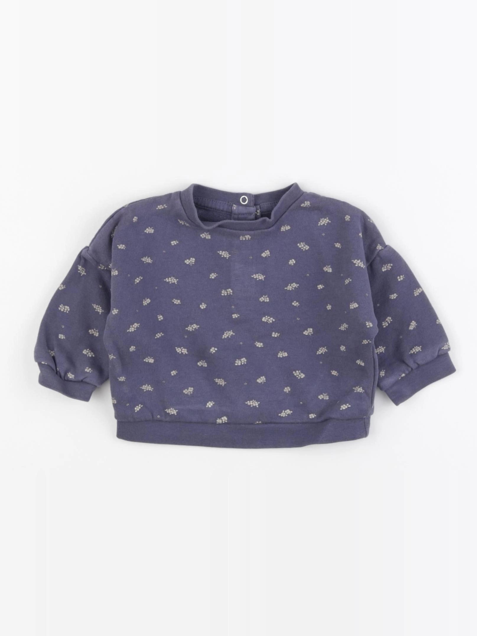 Vertbaudet - sweat violet - 3 mois