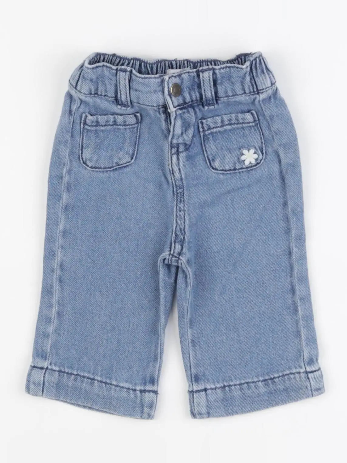 Vertbaudet - jean bleu - 3 mois