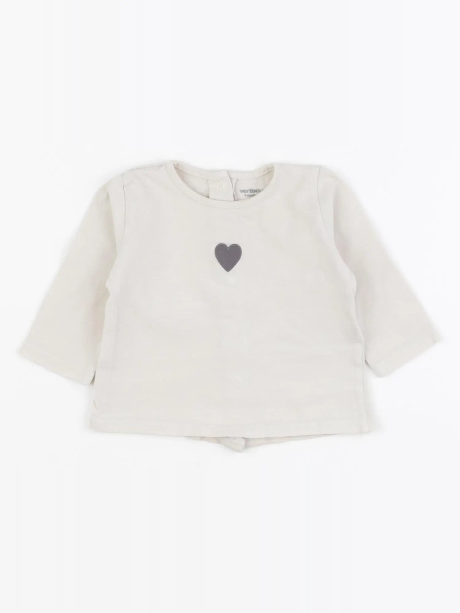 Vertbaudet - tee-shirt blanc - 3 mois