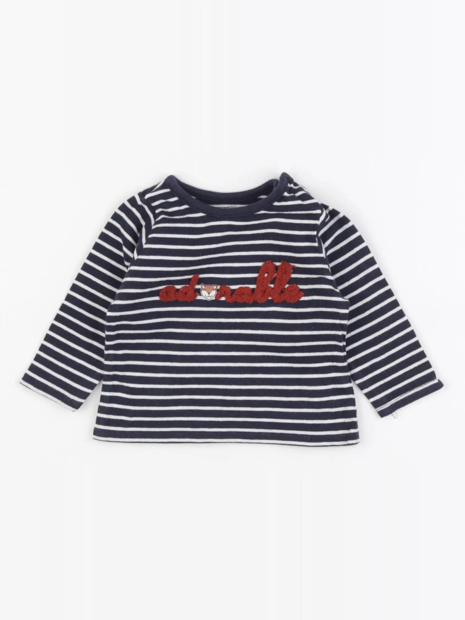Vertbaudet - tee-shirt bleu - 3 mois
