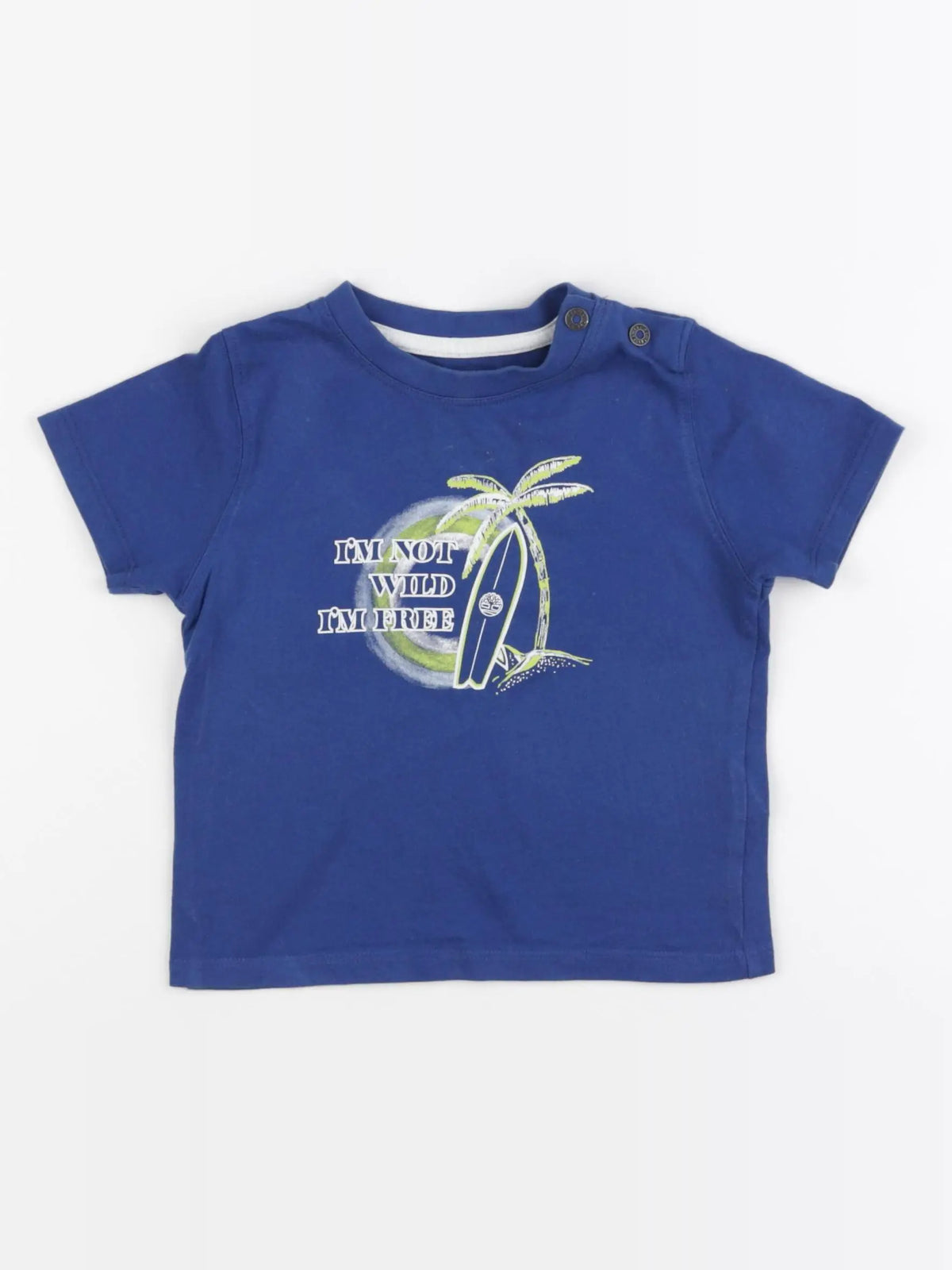 Timberland - tee-shirt bleu - 18 mois