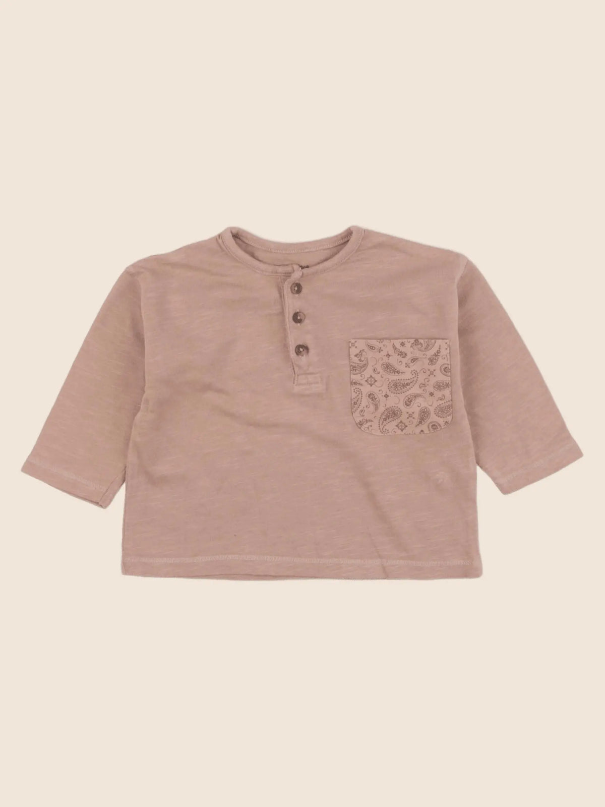 Vertbaudet - tee-shirt marron - 6 mois