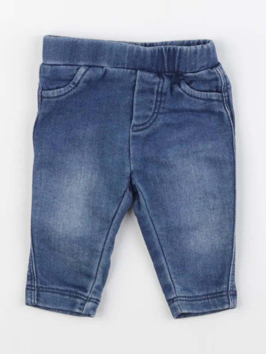 Vertbaudet - jegging bleu - 1 mois