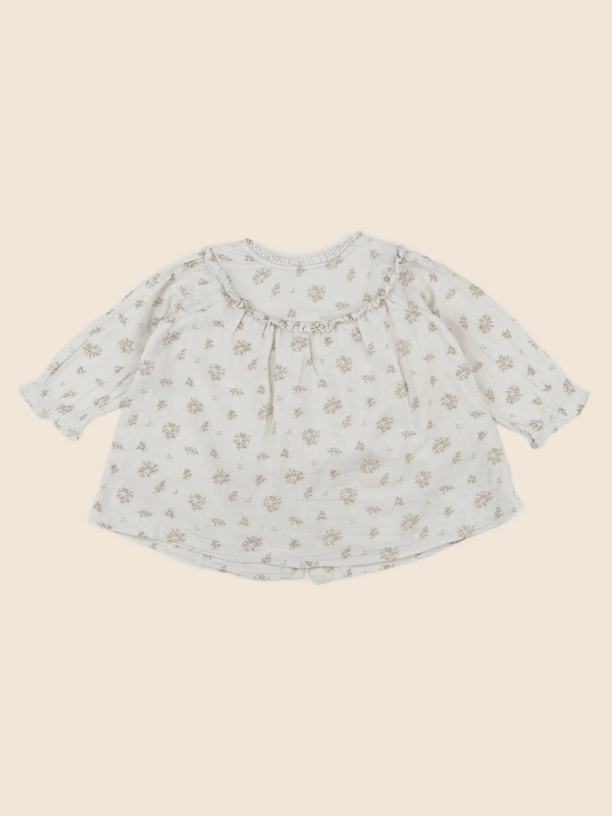 Vertbaudet - blouse beige - 9 mois