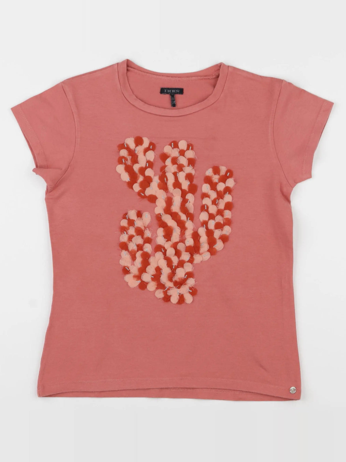 IKKS - tee-shirt rose - 10 ans