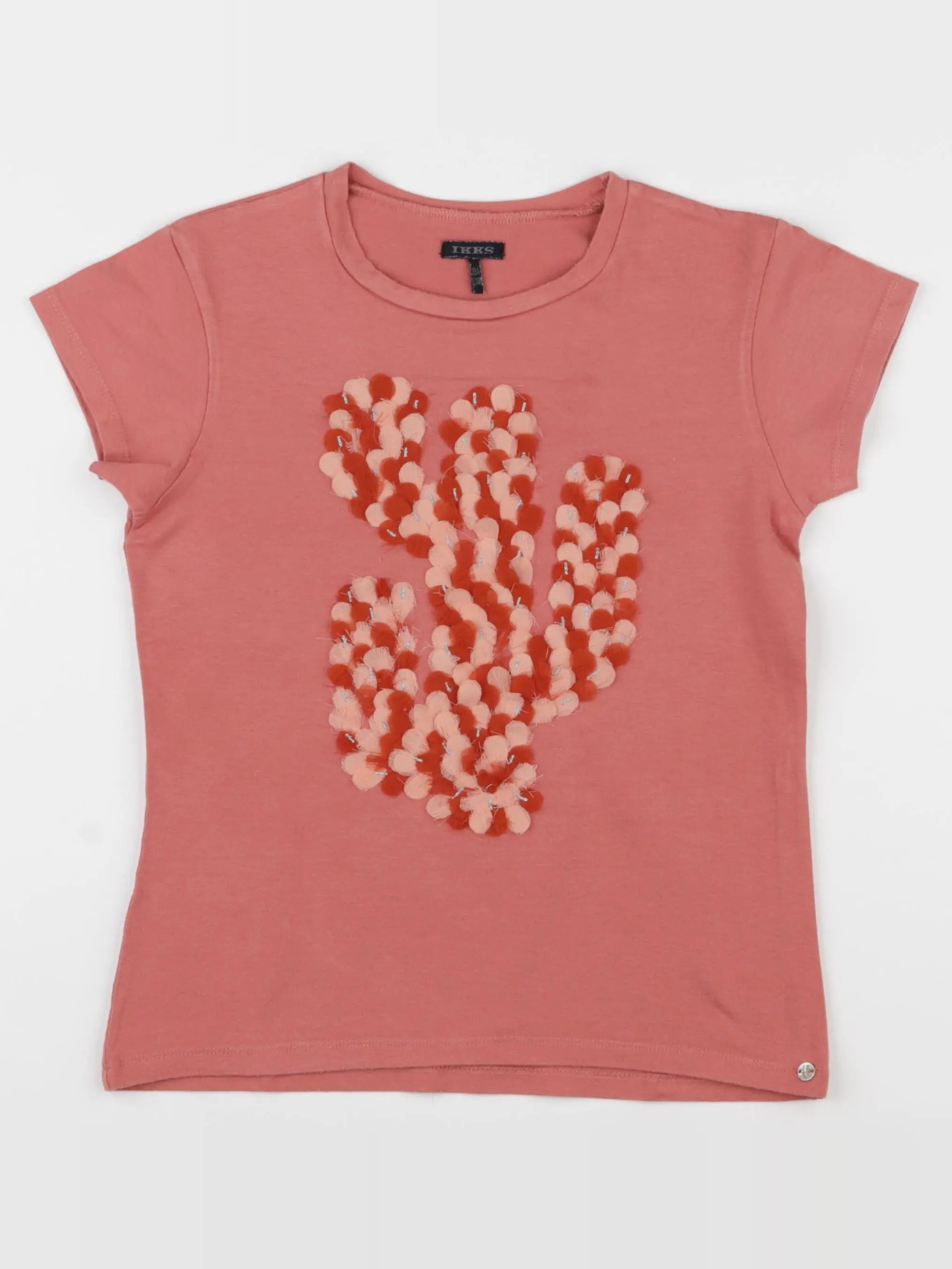 IKKS - tee-shirt rose - 10 ans