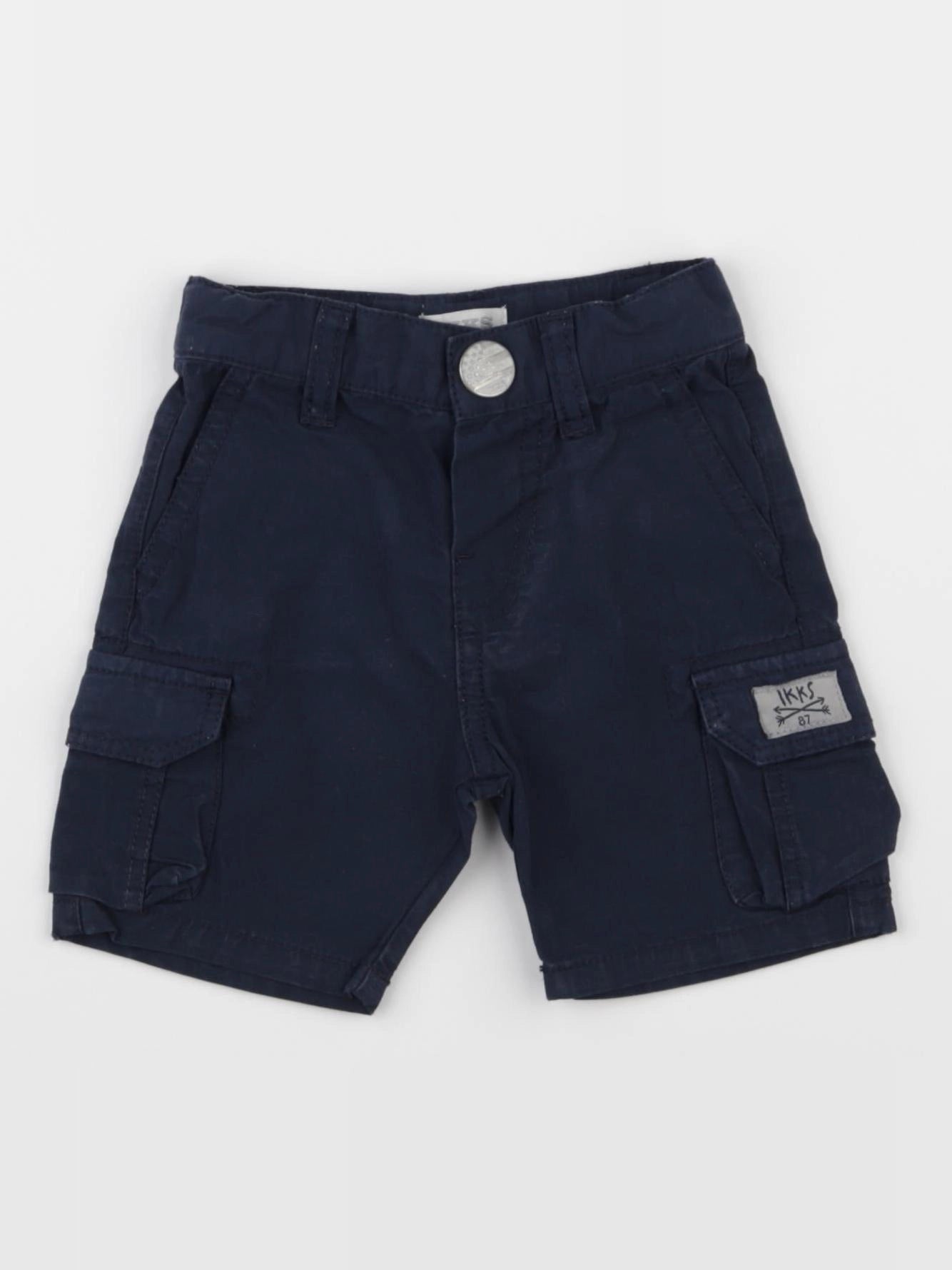 IKKS - pantacourt bleu - 3 mois