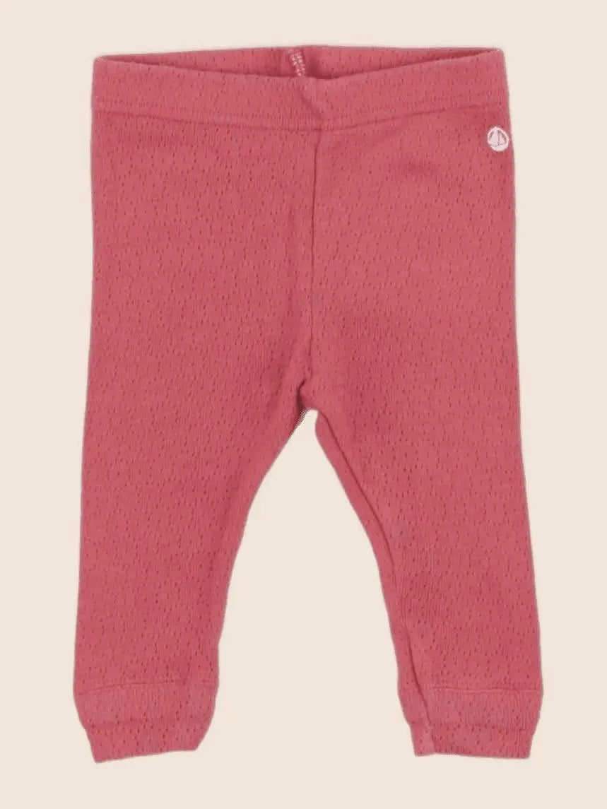 Petit Bateau - legging rose - 3 mois