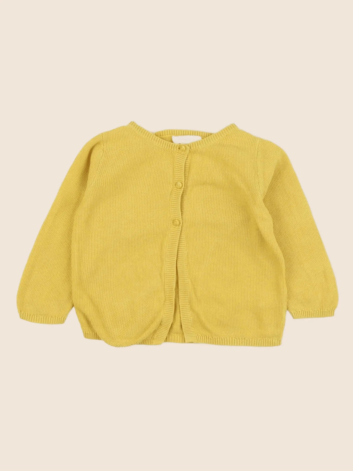 Vertbaudet - gilet jaune - 12 mois