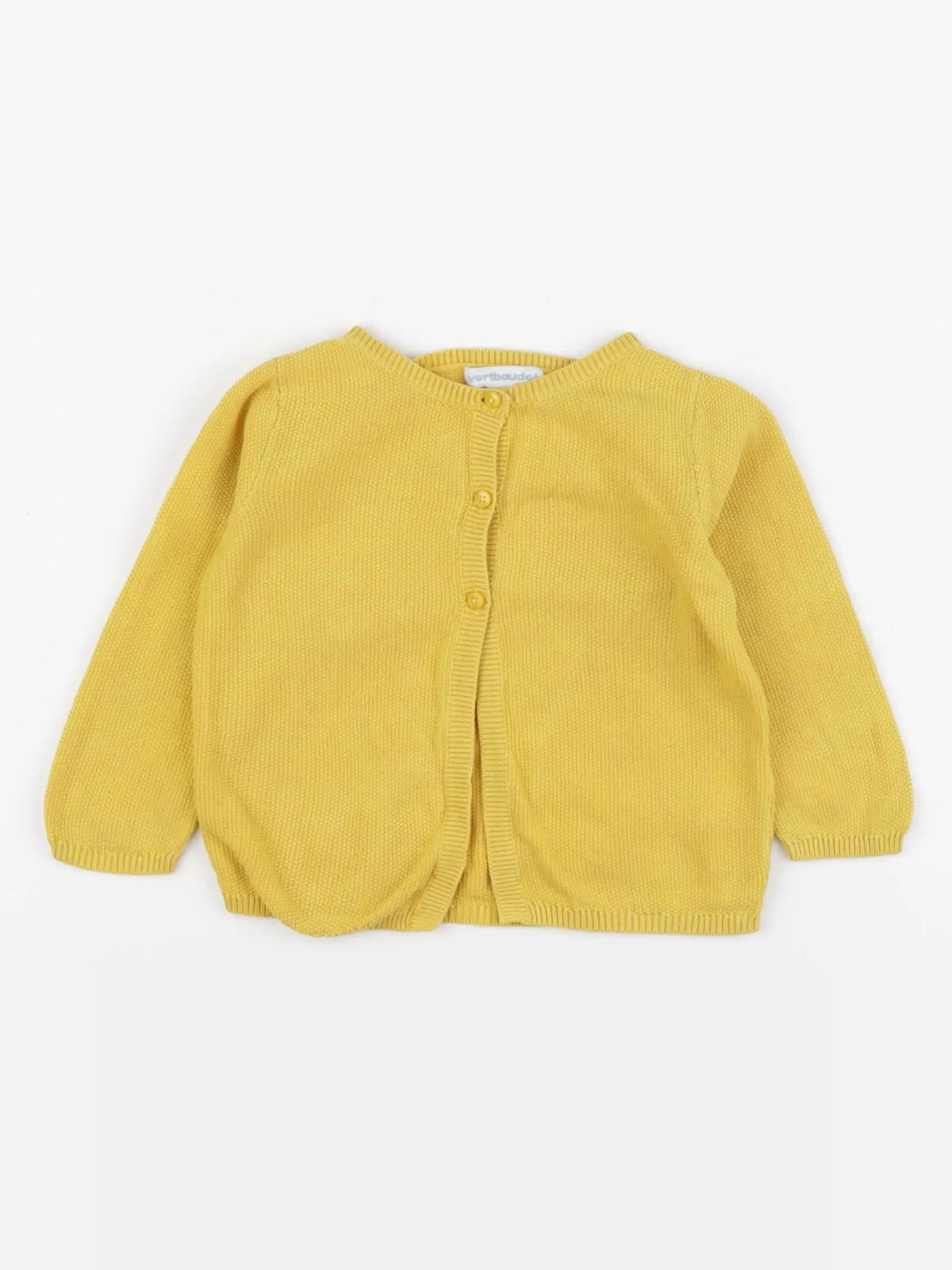 Vertbaudet - gilet jaune - 12 mois