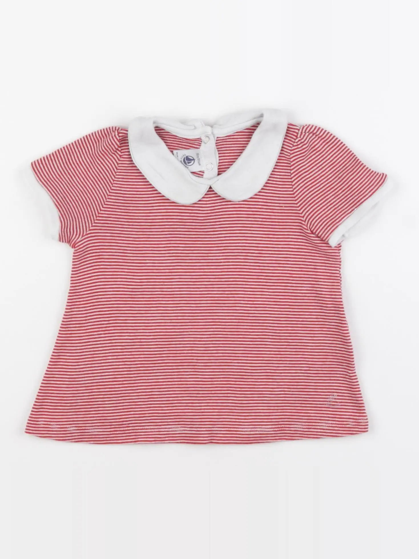 Petit Bateau - tee-shirt rouge - 18 mois