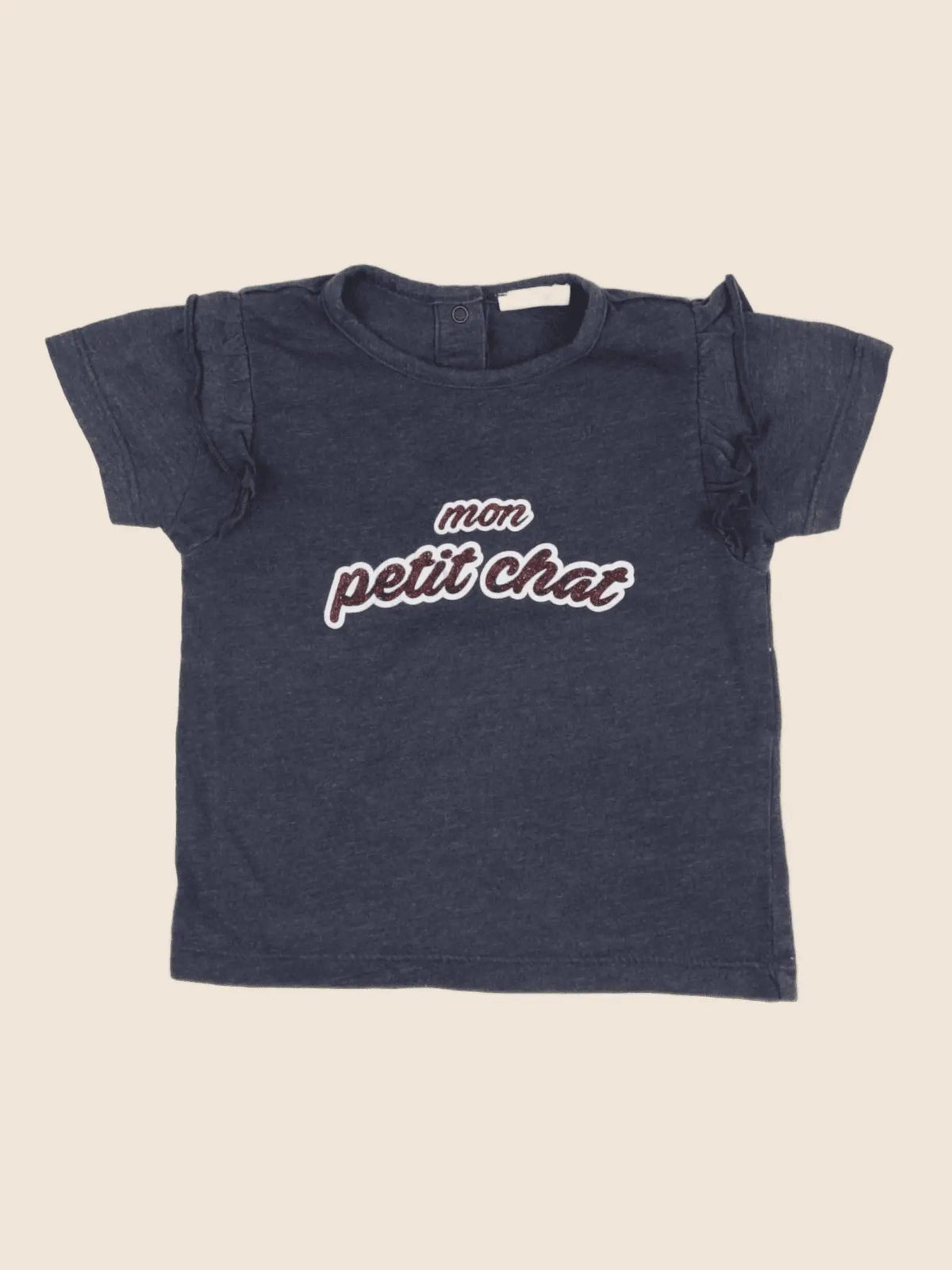 Boutchou - tee-shirt bleu - 18 mois