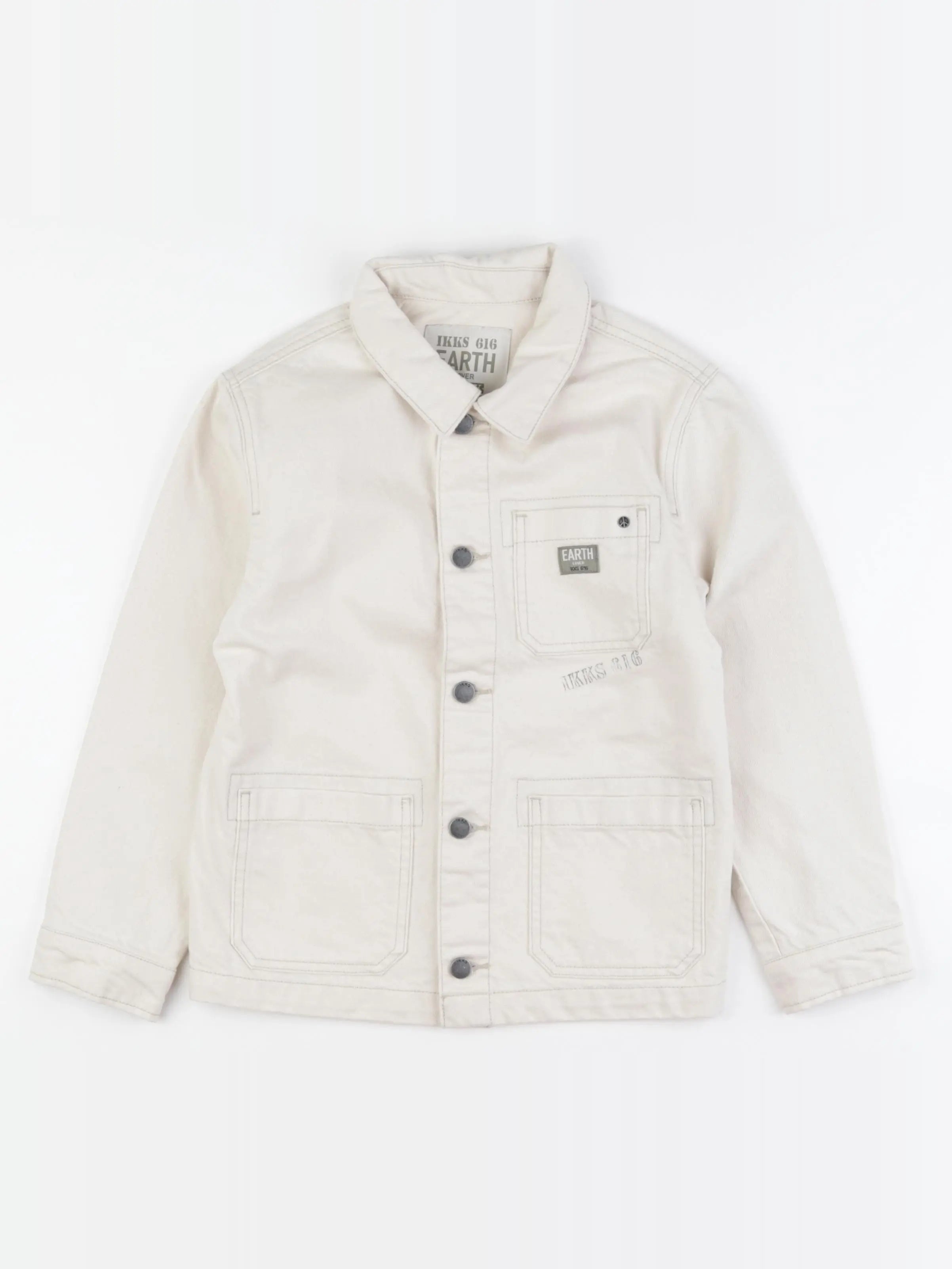 IKKS - veste imprimé au dos beige - 8 ans