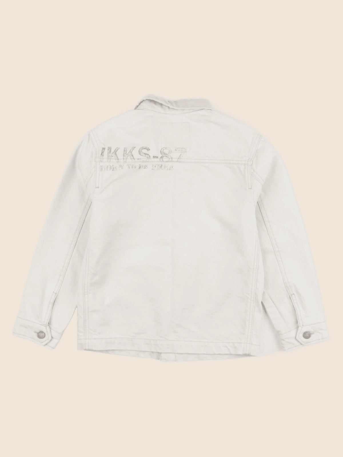 IKKS - veste imprimé au dos beige - 8 ans