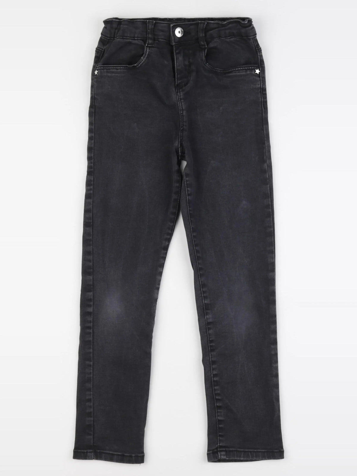 Vertbaudet - jean gris - 8 ans