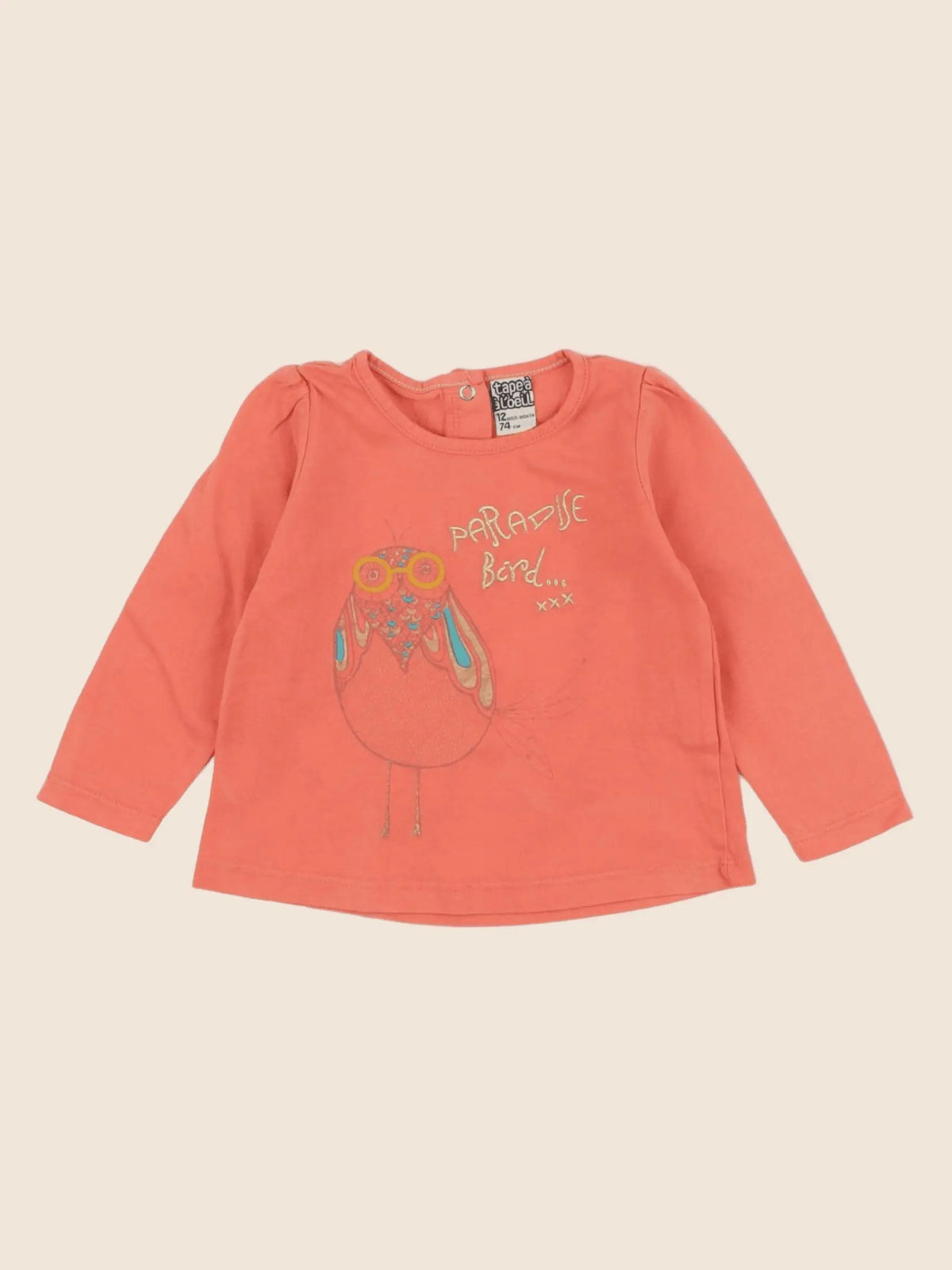 Tape à l'oeil - tee-shirt rose - 12 mois