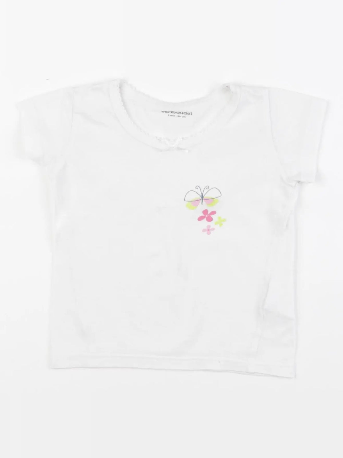Vertbaudet - maillot de corps blanc - 2 ans