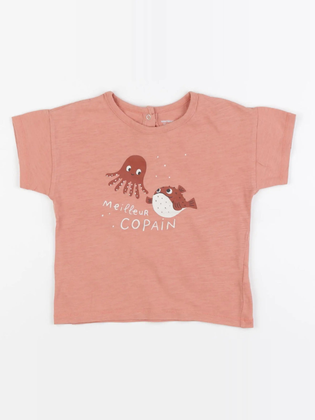 Vertbaudet - tee-shirt orange - 36 mois