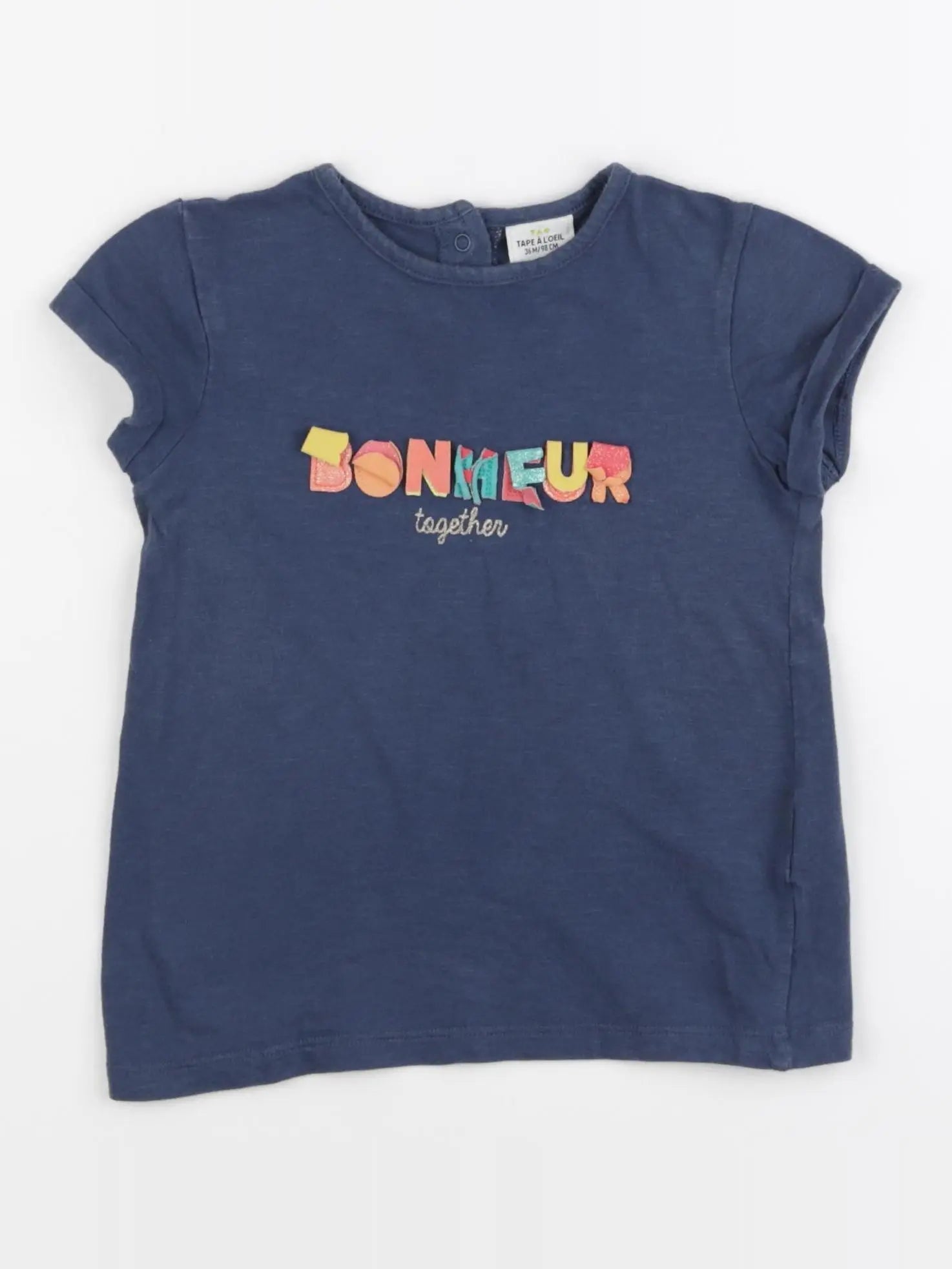 Tape à l'oeil - tee-shirt bleu - 36 mois