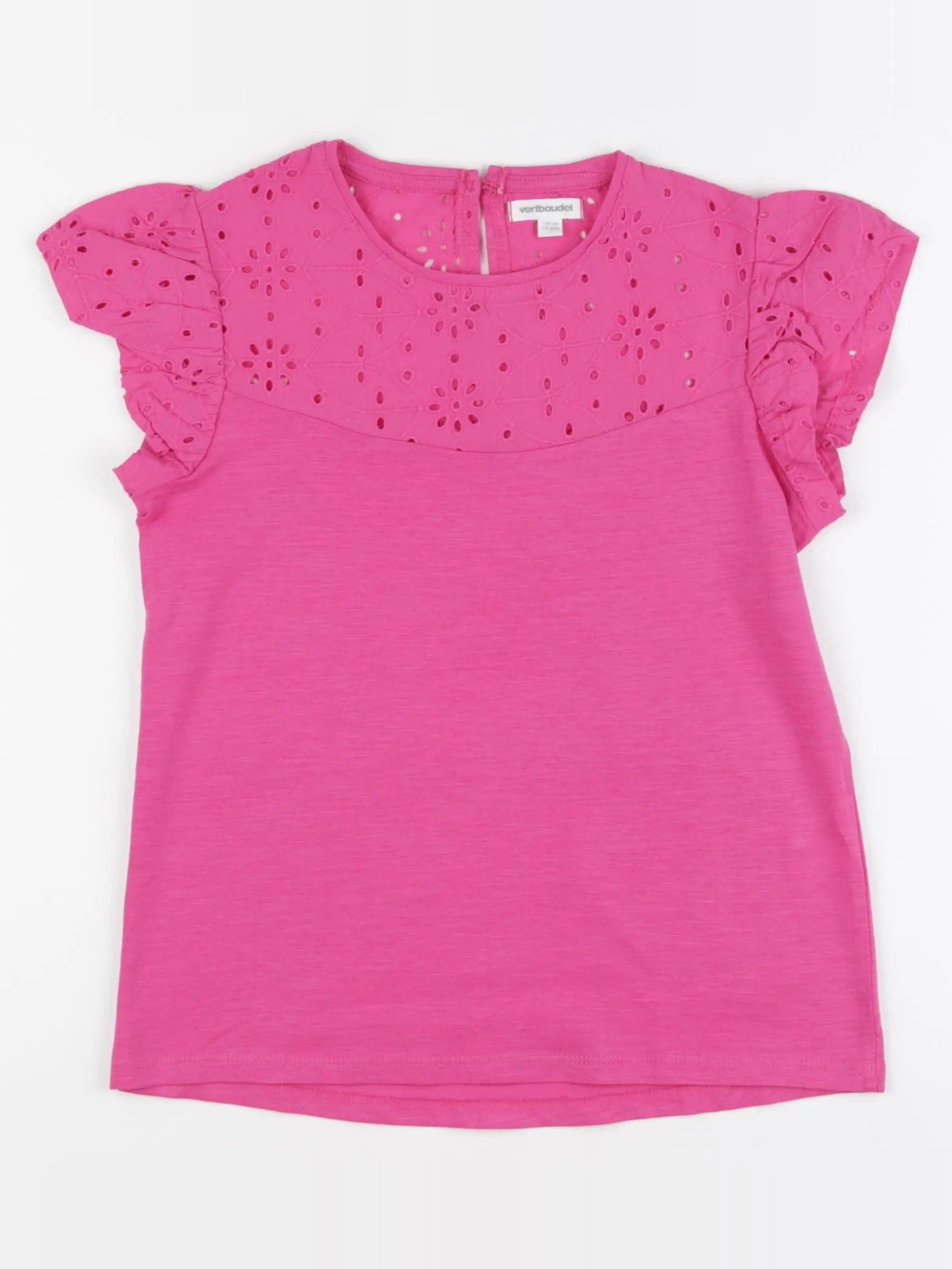 Vertbaudet - tee-shirt rose - 10 ans