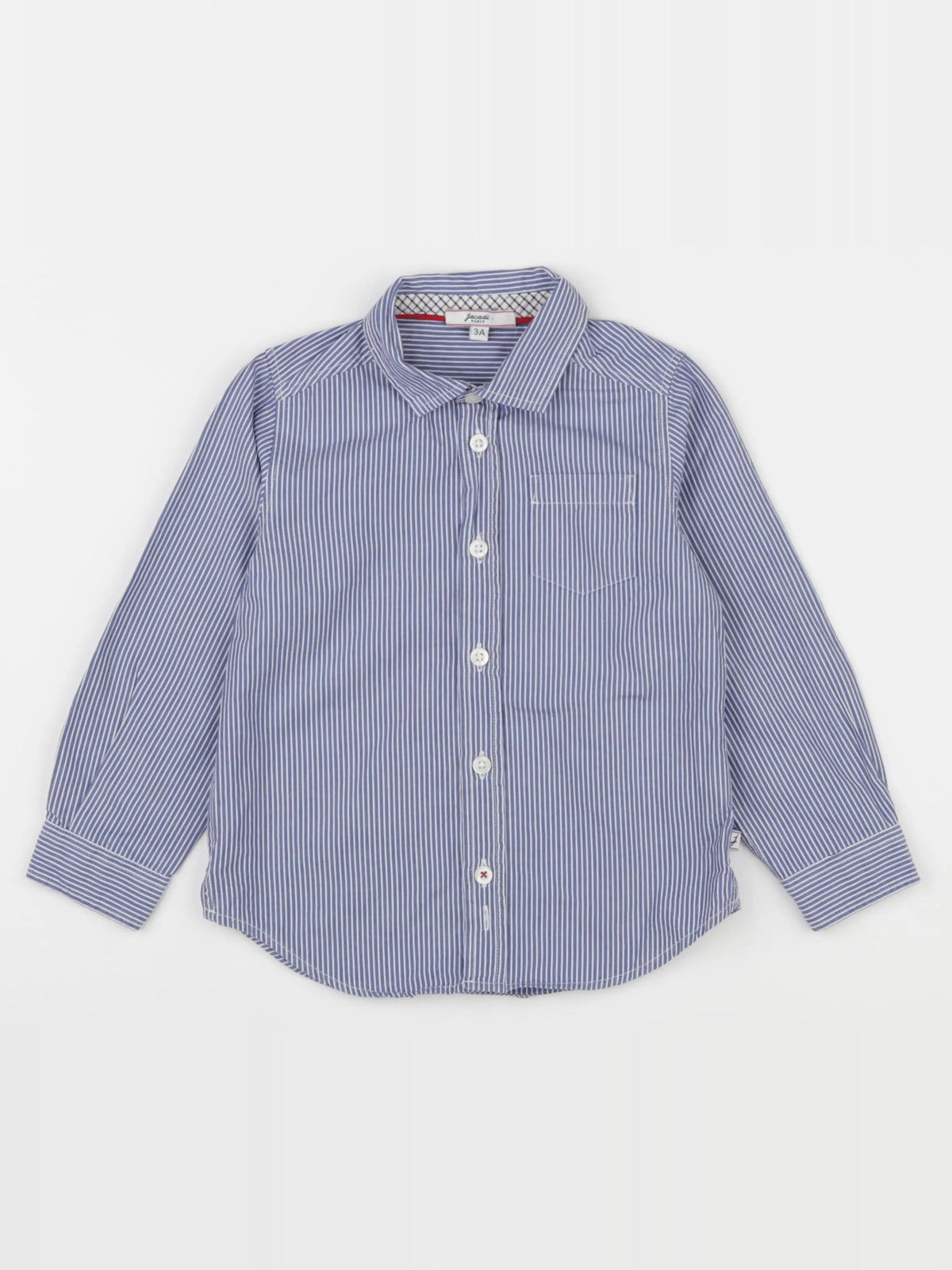 Jacadi - chemise bleu, blanc - 3 ans