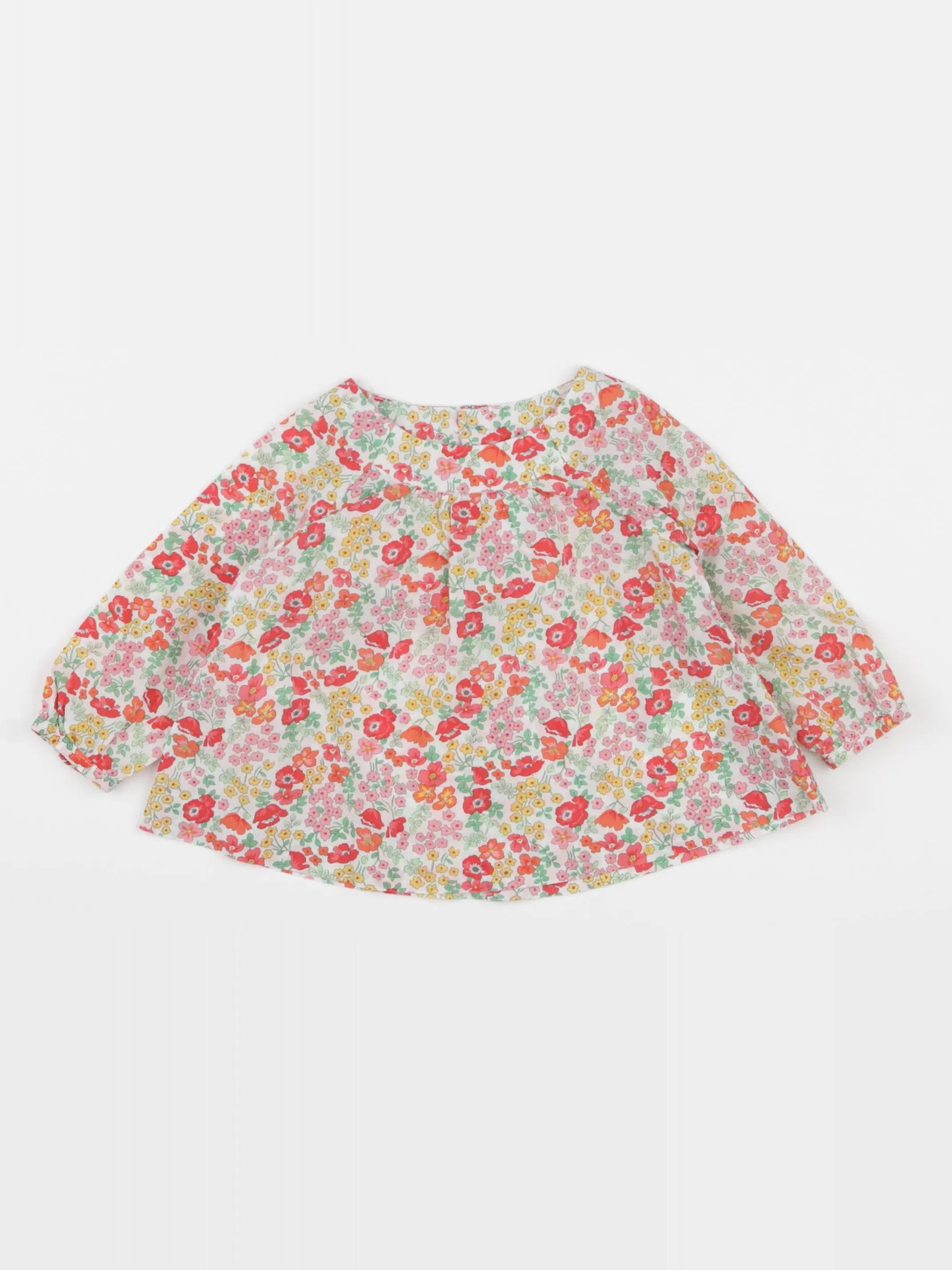 Jacadi - blouse liberty multicolore - 6 mois