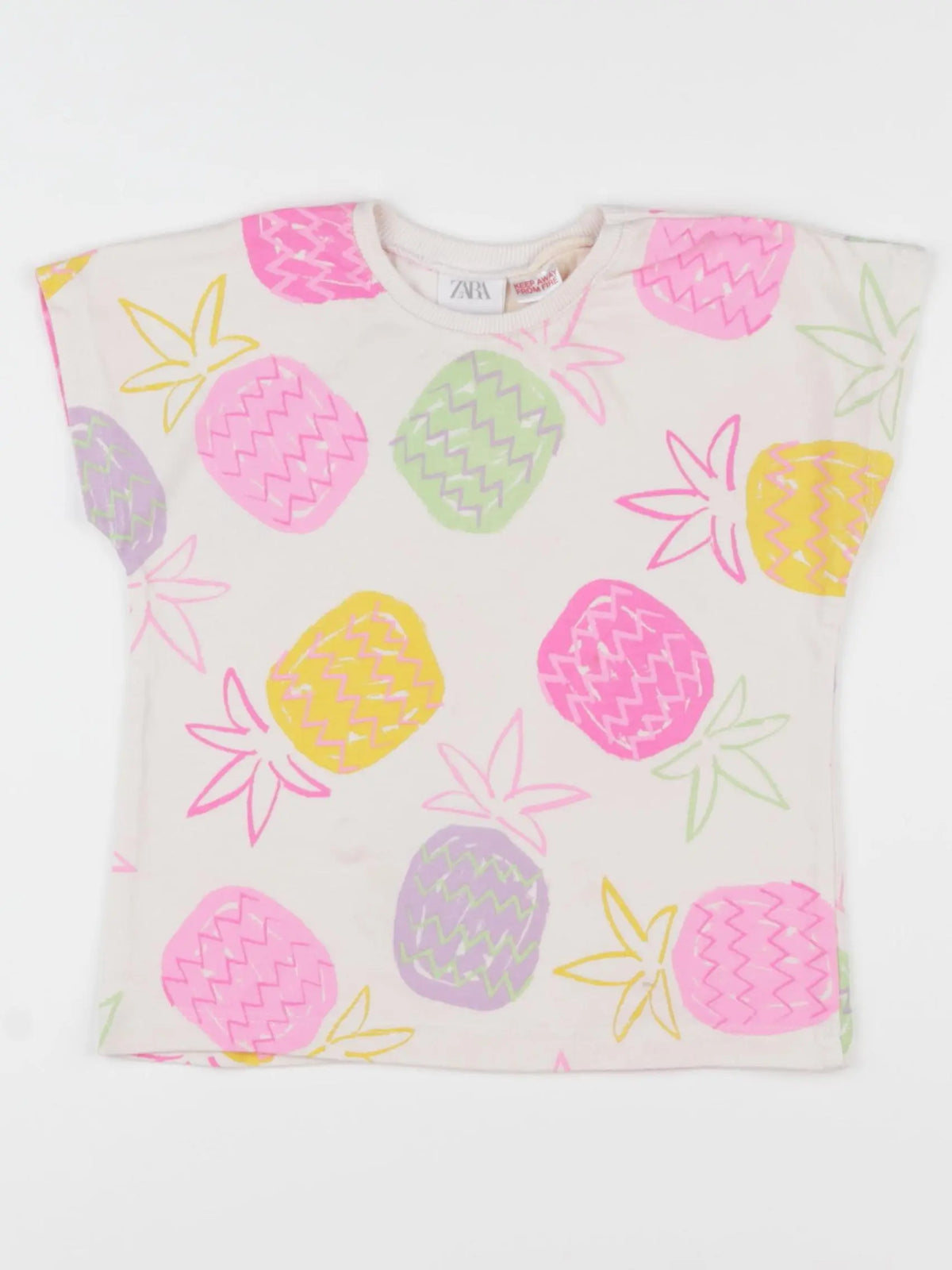 Zara - tee-shirt multicolore - 2/3 ans