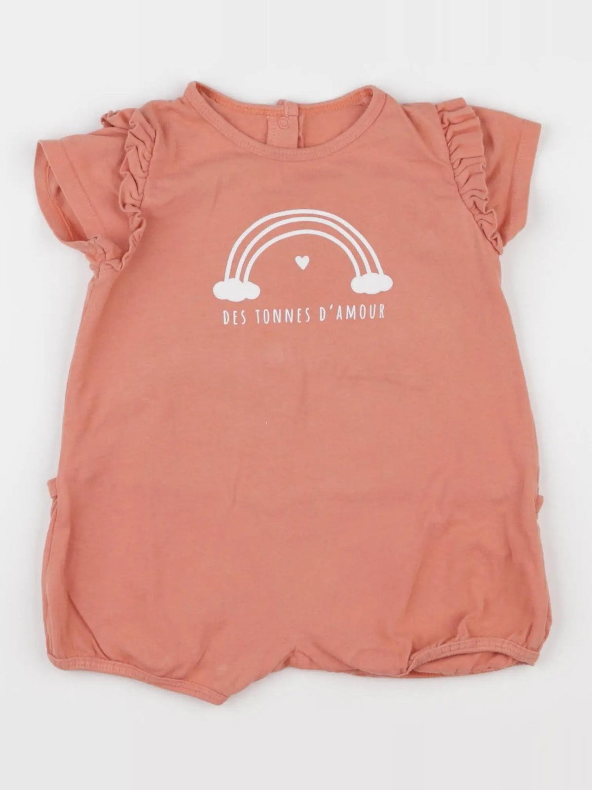 Vertbaudet - combinaison rose - 12 mois