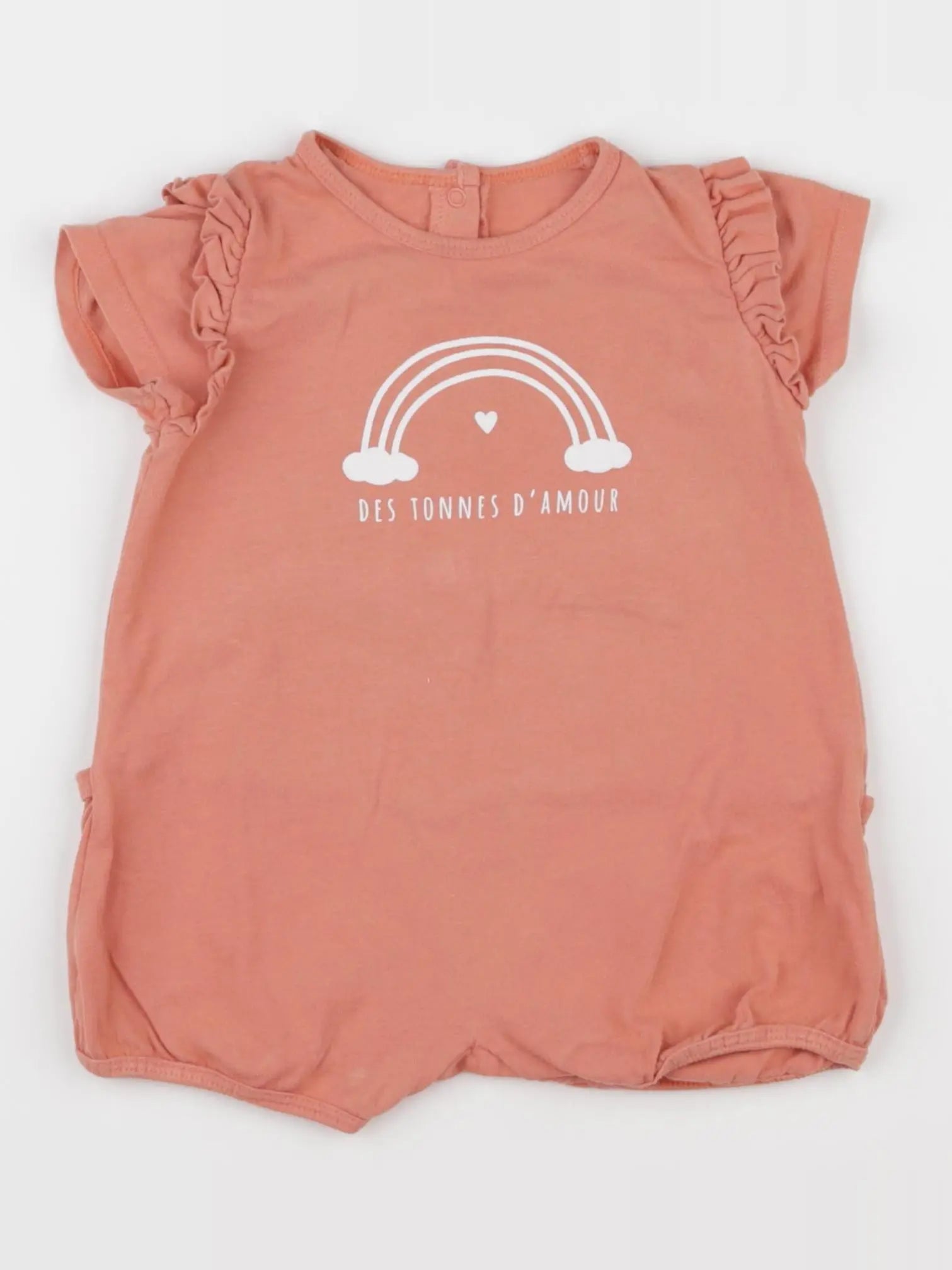 Vertbaudet - combinaison rose - 12 mois