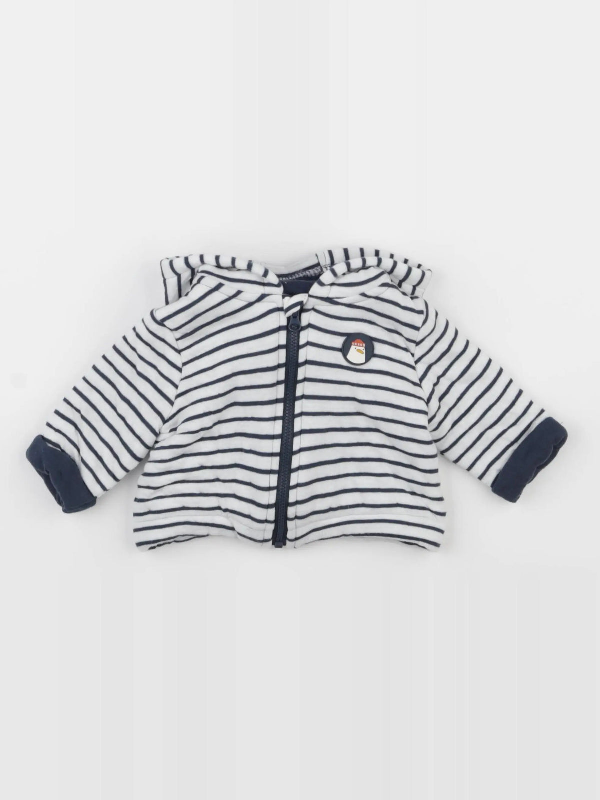 Vertbaudet - sweat bleu - 3 mois