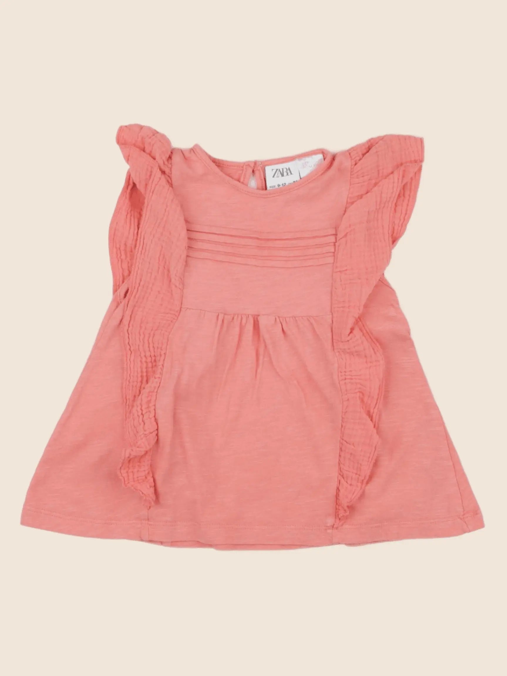 Zara - tee-shirt rose - 9/12 mois