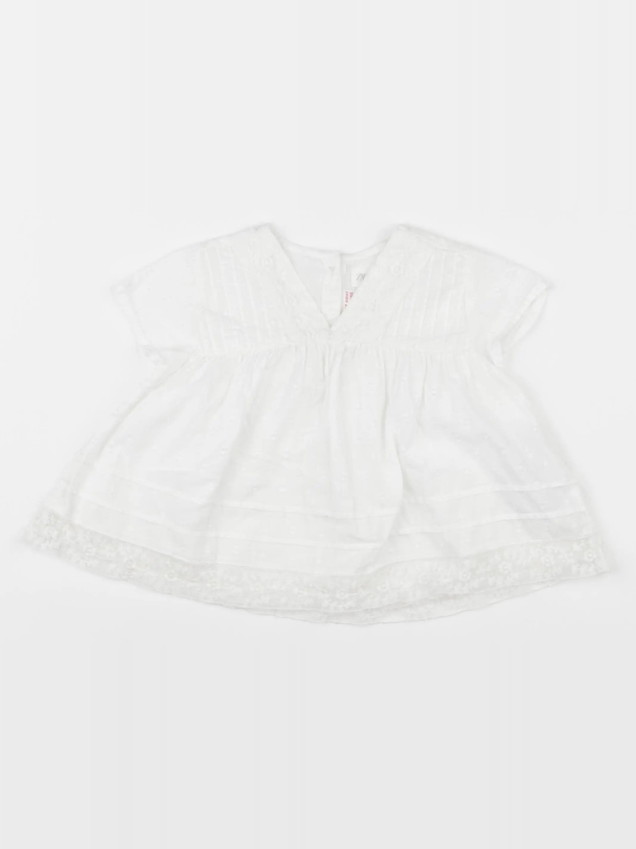 Zara - blouse blanc - 9/12 mois