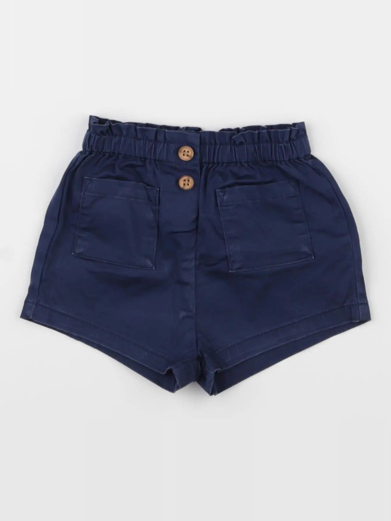 Zara - short bleu - 6/9 mois