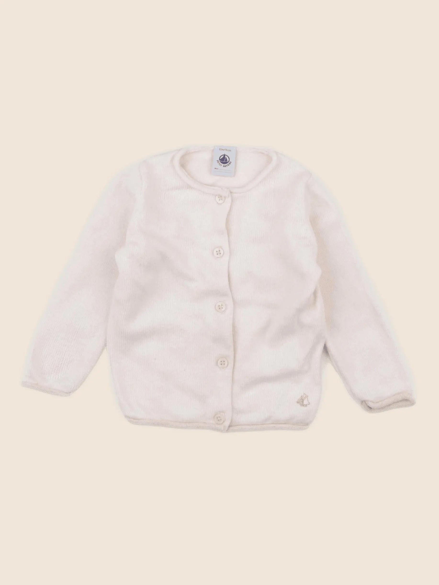 Petit Bateau - gilet rose - 12 mois