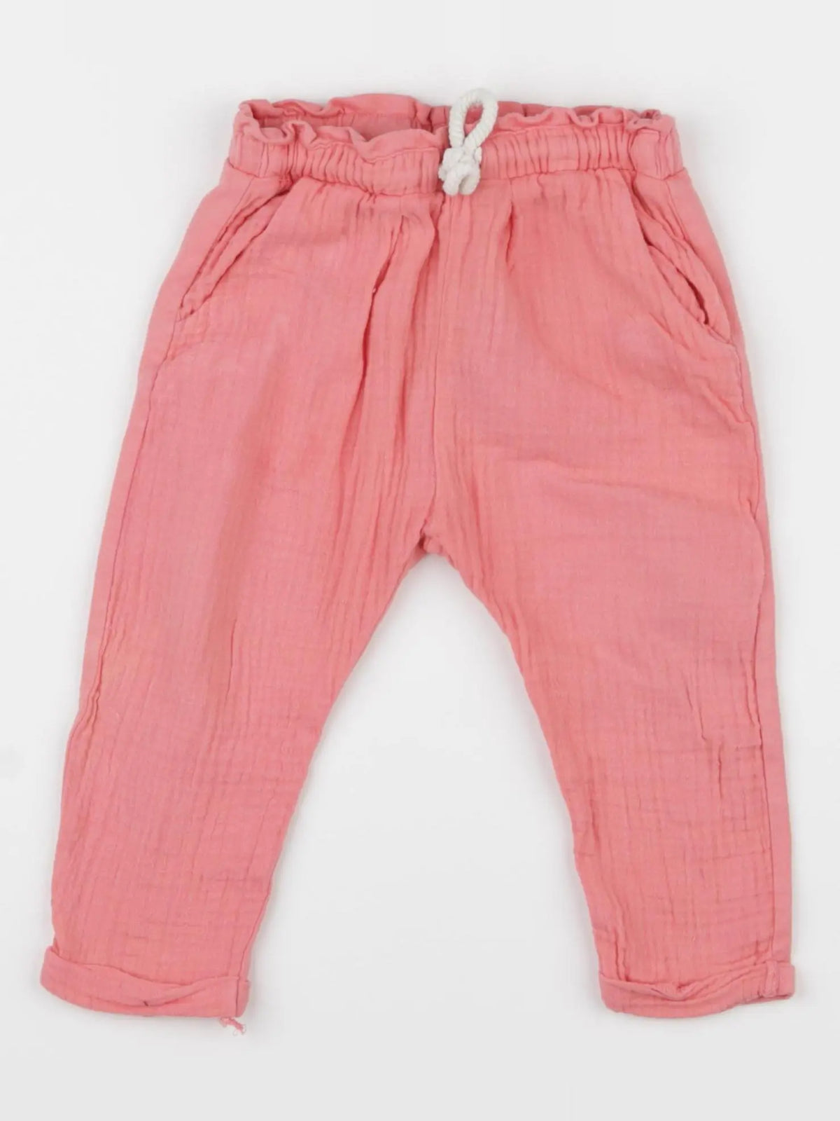 Zara - pantalon rose - 6/9 mois