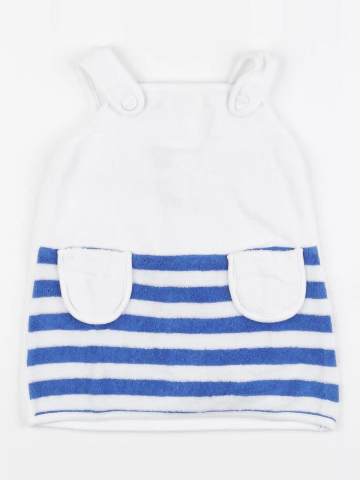 Jacadi - débardeur éponge blanc, bleu - 12 mois