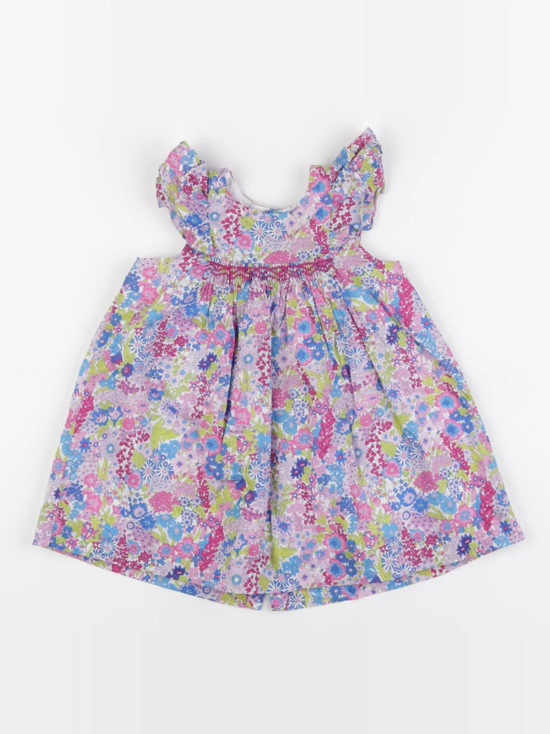 Jacadi - robe liberty multicolore - 12 mois