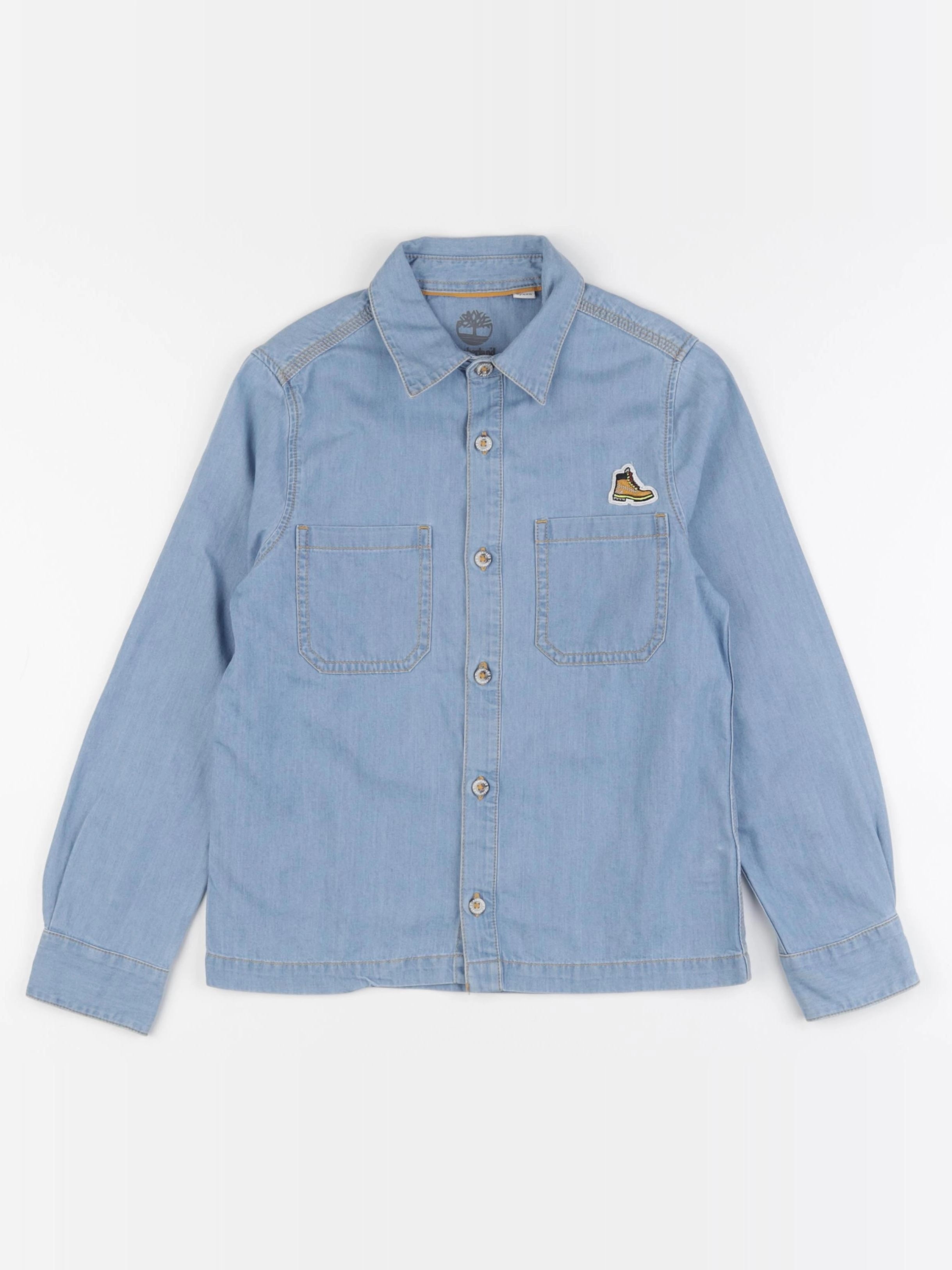 Timberland - chemise bleu - 8 ans