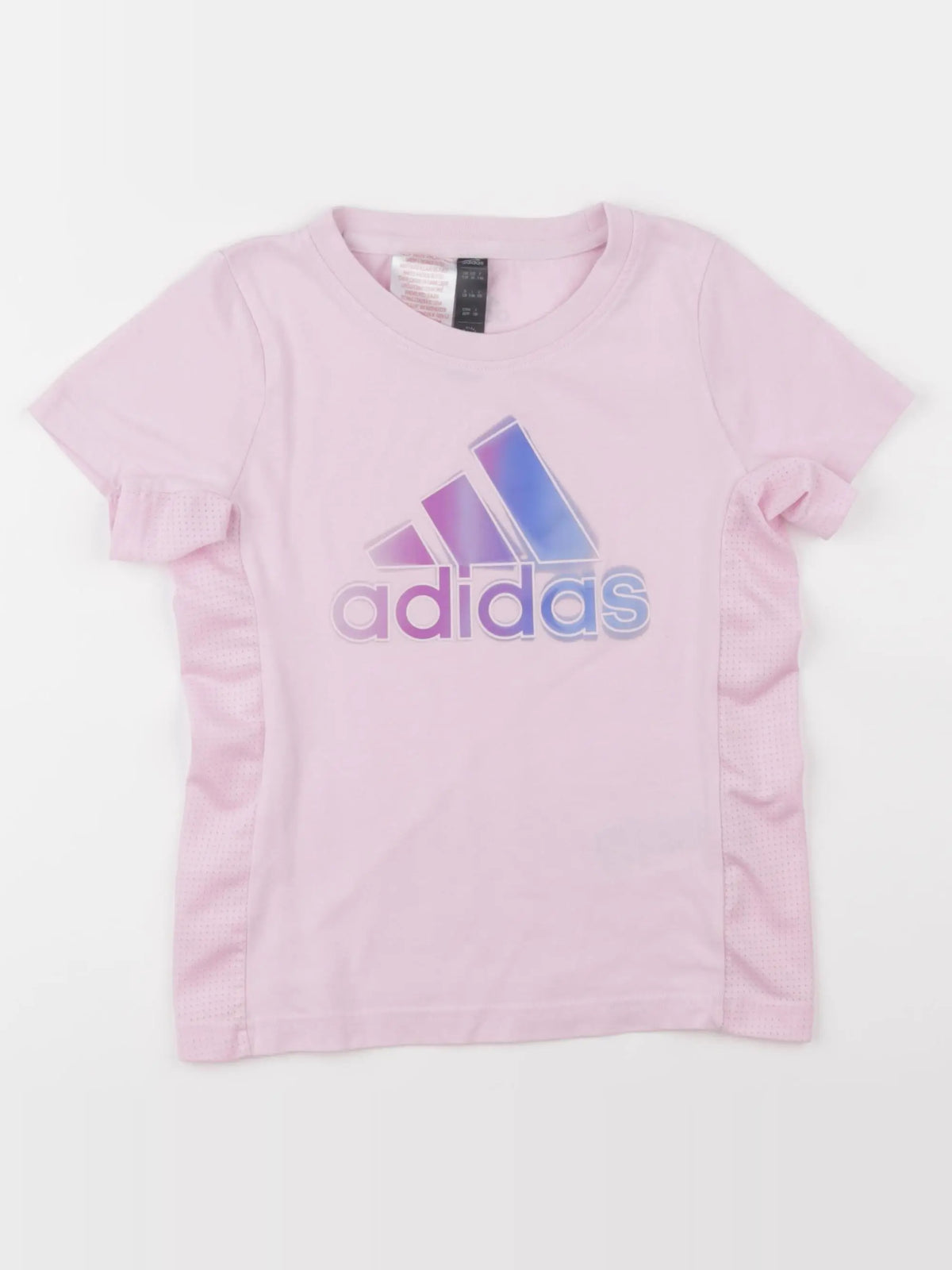 Adidas - tee-shirt rose - 7/8 ans